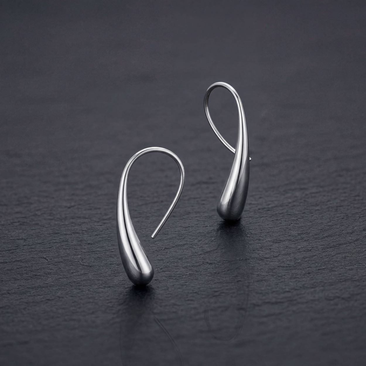 Tear Drop Hoop Earrings