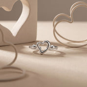 Open Heart Toe Ring