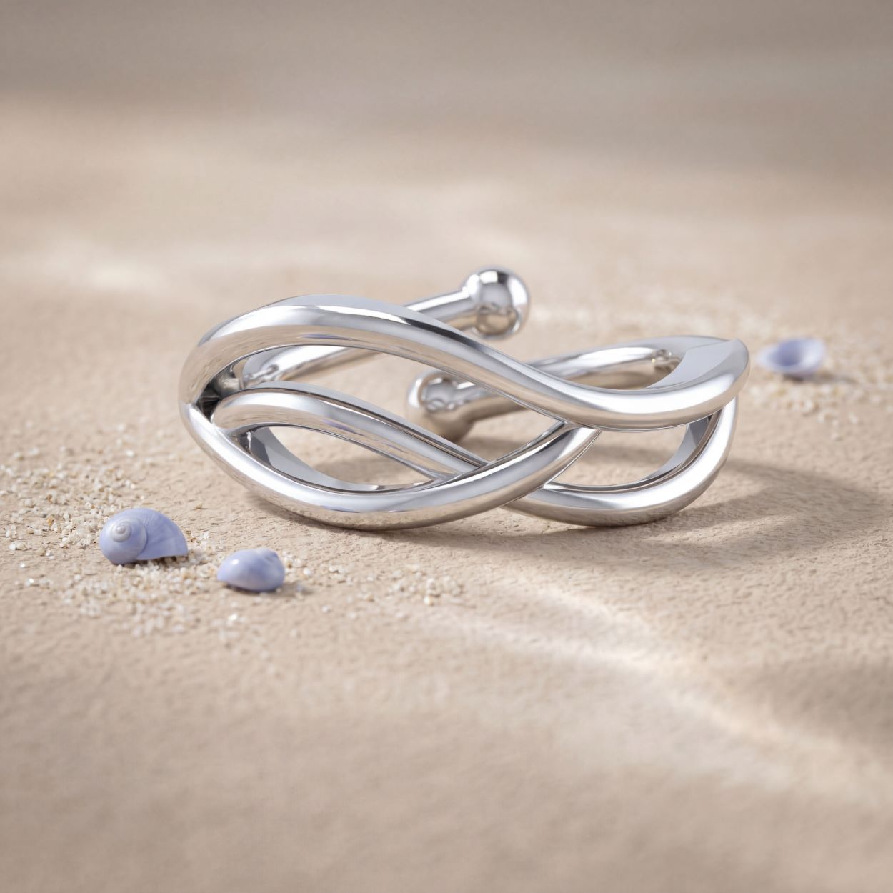 Wave Toe Ring