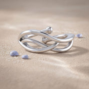 Wave Toe Ring