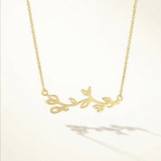 Romantic Floral Olive Leaf Vine Pendant