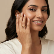 Romantic Floral Floral Band Ring