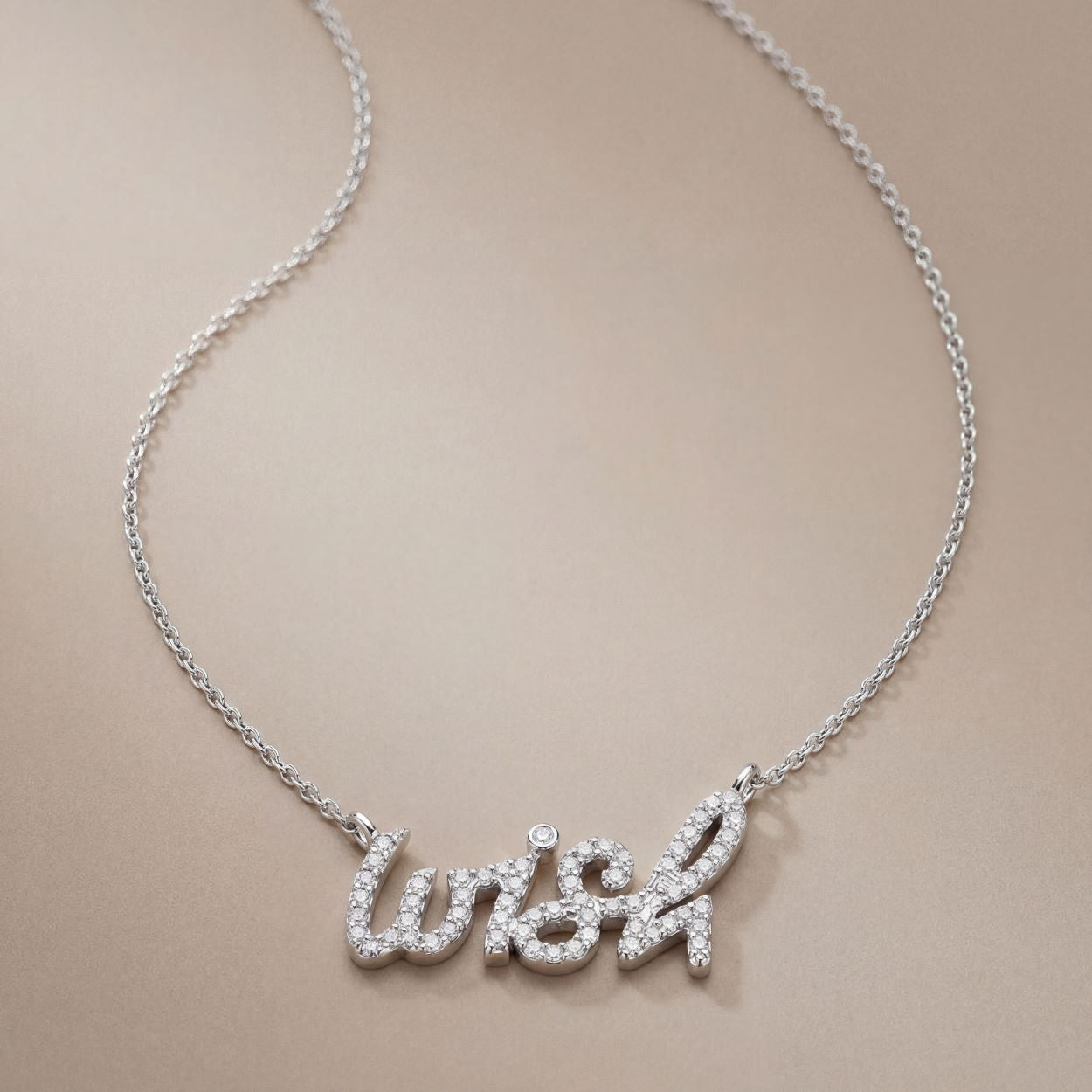 Graffiti Wish pendant With CZ