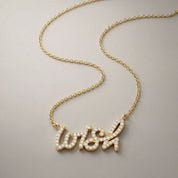 Graffiti Wish pendant With CZ