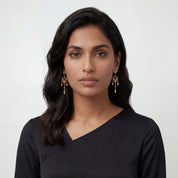 Alokki Boho Dream Triple Triangle Hook Earrings