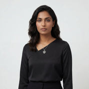 Romantic Floral Olive Leaf Pendant