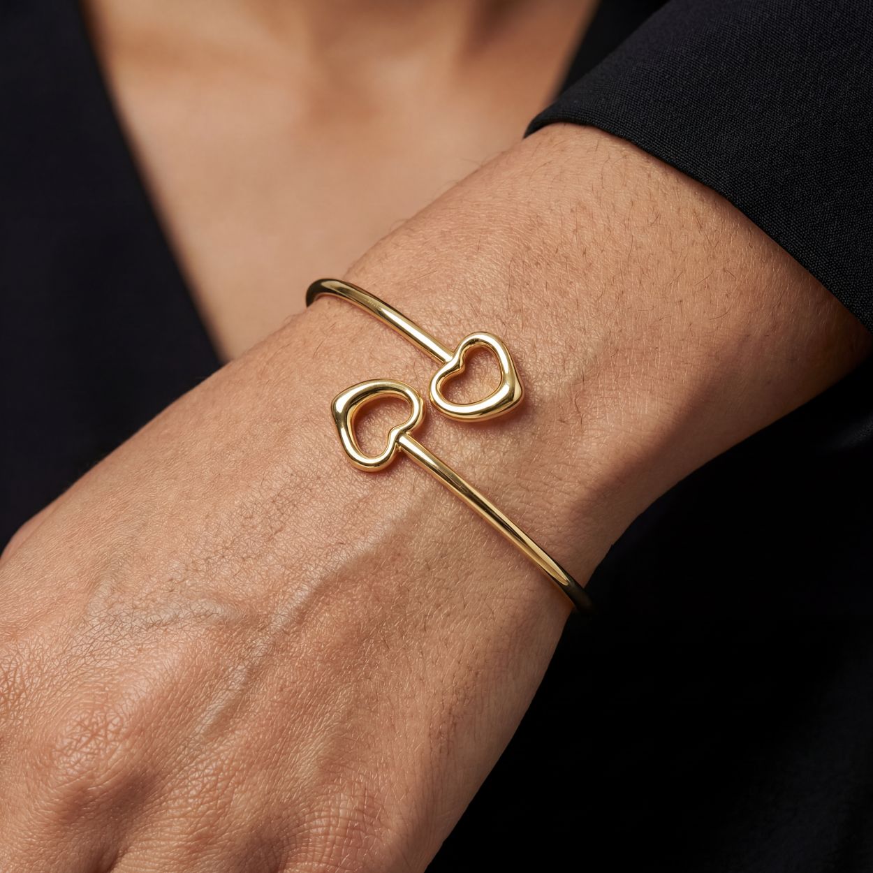 Double Open Heart Bracelet
