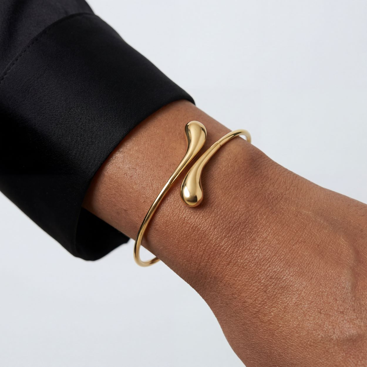 Elongated Tear Drop Bangle
