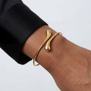 Elongated Tear Drop Bangle