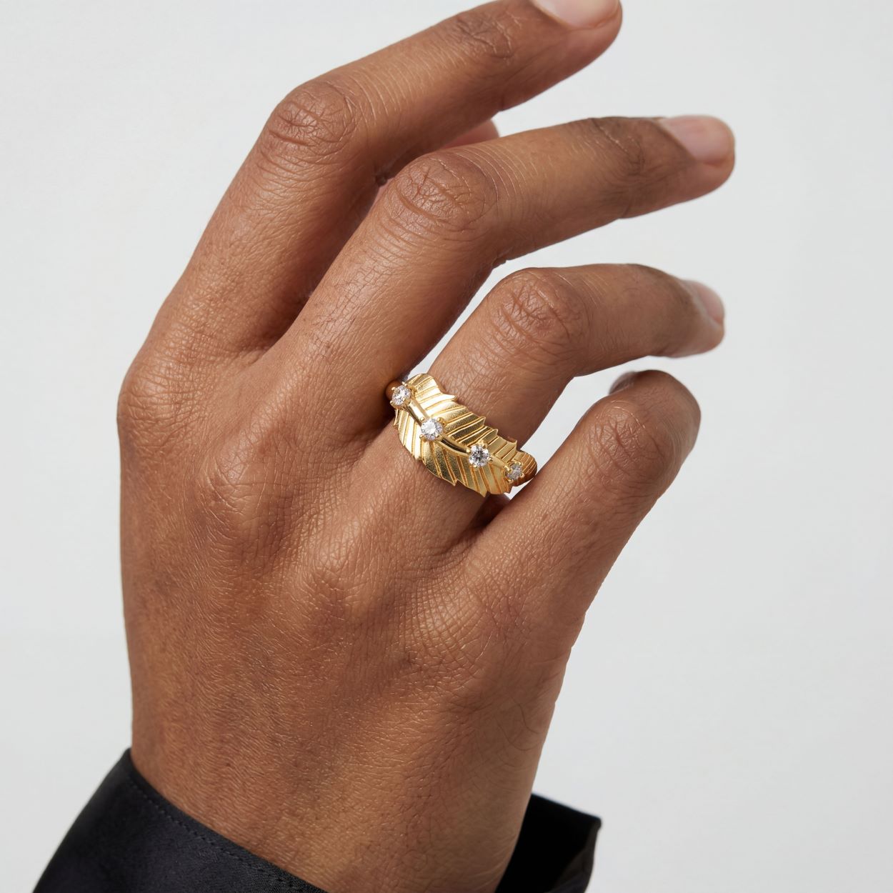 Alokki Boho Dream Narrow Feather Ring