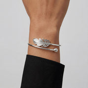 Alokki Boho Dream Feather Open Bracelet