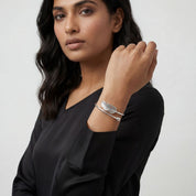 Alokki Boho Dream Feather Open Bracelet