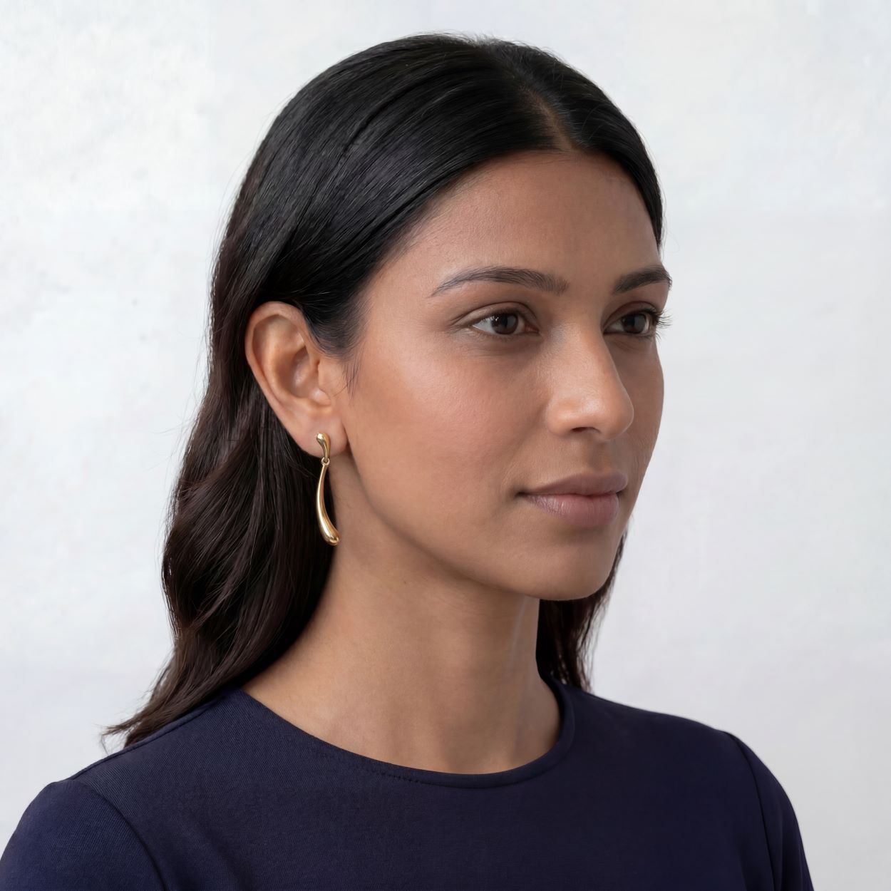 Elongated Tear Drop Earrings