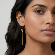 Tear Drop Sui Dhaga Earrings