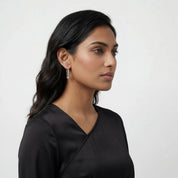 Tear Drop Hoop Earrings