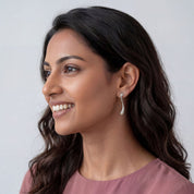 Elongated tear Drop Earrings