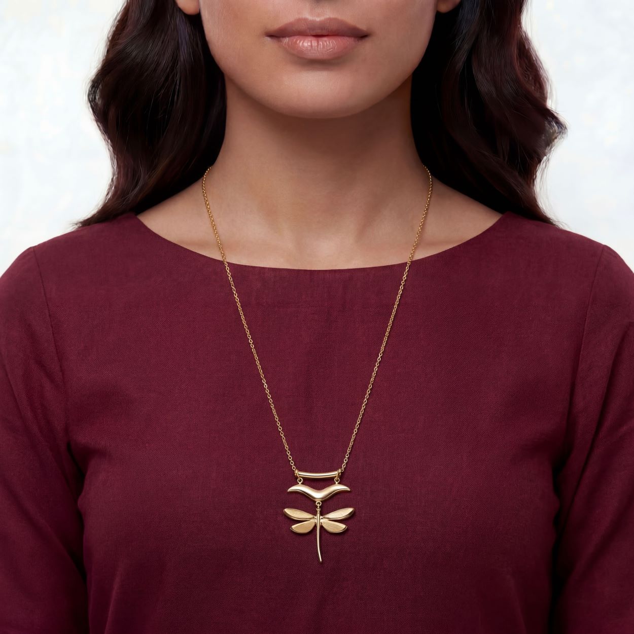 Alokki Boho Dream Perch Dragon Fly Pendant