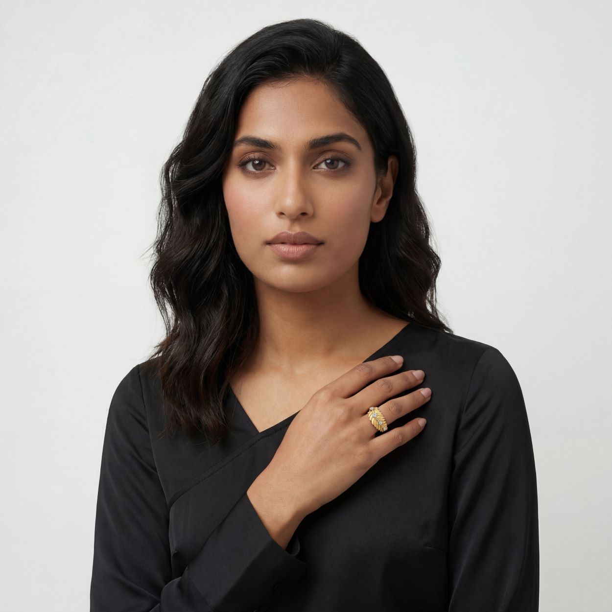 Alokki Boho Dream Narrow Feather Ring