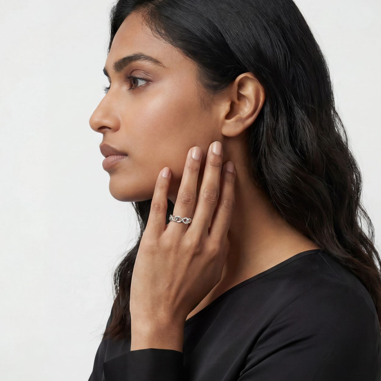 Alokki Infinity Narrow Band Ring