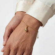 Tear Drop Bracelet-Gold plated