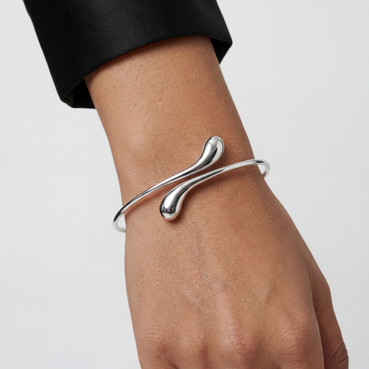 Elongated Tear Drop Bangle