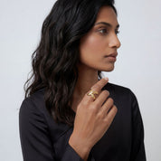 Alokki Boho Dream Criss Cross Feather Ring