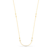 Alokki A CZ Stone Station Necklace