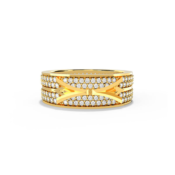 Alokki A Wide Pave CZ Ring