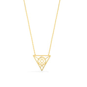 Alokki Boho Dream Floating Triangle Pendant