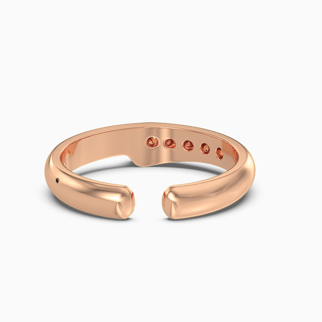 Open Heart Band Ring
