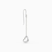 Open Heart Drop Earrings