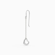 Open Heart Drop Earrings