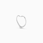 Open Heart Hoop Earrings