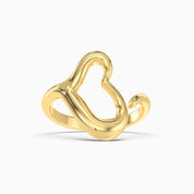 Open Heart Ring - Gold Plated