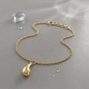 Tear Drop Bracelet-Gold plated