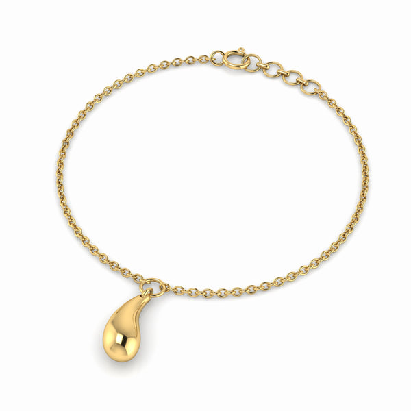 Tear Drop Bracelet-Gold plated
