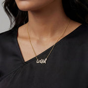 Graffiti Wish pendant With CZ
