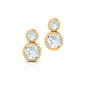 CZ Yard Stud Earrings